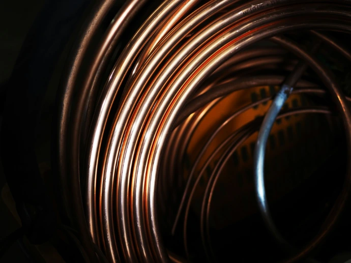 copper pipes