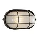 Radiant RB127B, RB127W Bulkhead - oval small grid - 240V (Multiple Colours/Finishes)