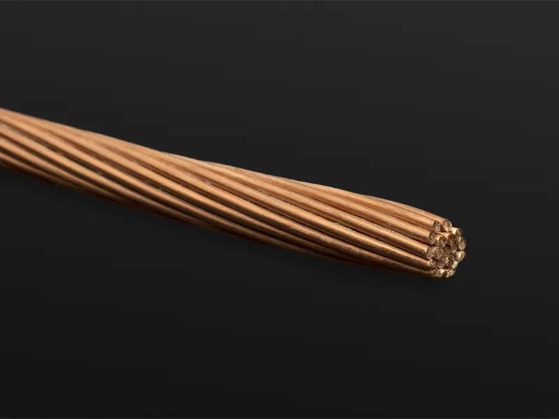 BARE COPPER EARTH WIRES